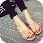 Mooie Flat Sandal-icoon