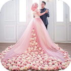 Belle robe de mariée Hijab icône