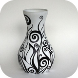 Belle conception de vase icône