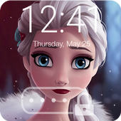 Elsa Princess Queen Wallpaper Screen Lock icon