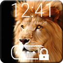 Lion King Fantasy Neon Pattern Screen Lock-APK
