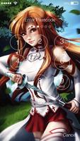 Sword Asuna Art Anime Kirito Online App Lock स्क्रीनशॉट 1