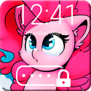 APK Pink Pony Kawaii Little Cute Theme App Lock