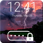 Thunder Lightning  Storm Wallpaper Screen Lock icône