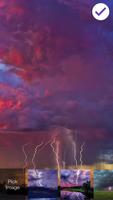 Thunder Lightning  Storm Wallpaper Screen Lock Affiche