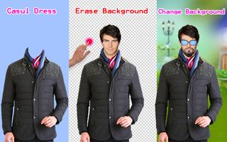 Winter Jacket Men Photo Editor पोस्टर