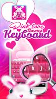 Pink Love Keyboard Themes Poster