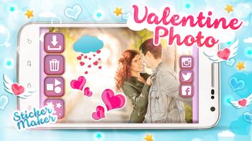 Valentine Photo Sticker Maker Poster