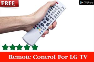 Remote control for LG TV poster