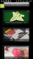 Origami Video Instructions DIY Affiche