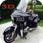 Police Moto Driver 3D icône