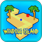 Winding island icon