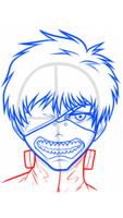 How To draw Tokyo ghoul Easy Step By Step Affiche