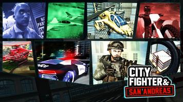 City Fighter and San Andreas الملصق