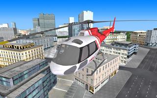 City Helicopter Fly Simulation 스크린샷 3