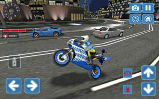City Police MotorBike 3D Sim poster