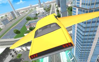 Poster Flying Car Driving 3D