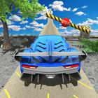 Impossible Stunt Car Driving : Sky Tracks 3D icône