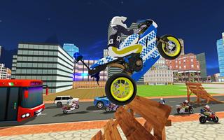 Police Bike Stunt City Bike 3D screenshot 3