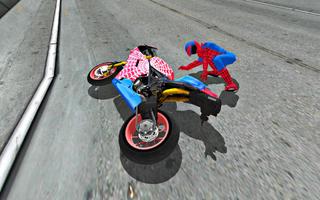 Bike Super Hero Stunt Driver Simulator تصوير الشاشة 1