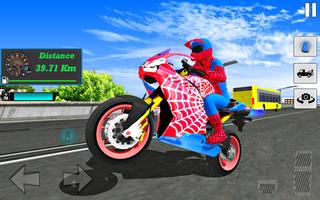 Bike Super Hero Stunt Driver Simulator تصوير الشاشة 2