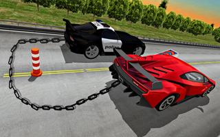 Chained Cars Speed Racing - Chain Break Driving capture d'écran 1