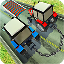 Chained Cars Driving : Tractor Farming Simulator APK