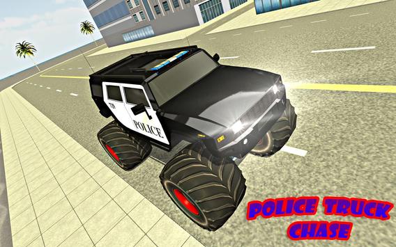 Police Monster Truck Driver : Extreme Thief Chase poster