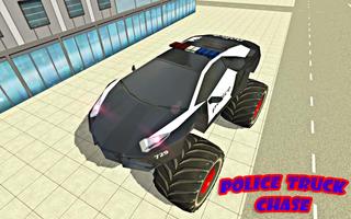 Police Monster Truck Driver : Extreme Thief Chase syot layar 1