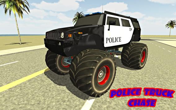 Police Monster Truck Driver : Extreme Thief Chase screenshot 2