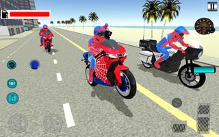Super Hero Auto Motor Bike - Crazy Thrill Riding capture d'écran 2