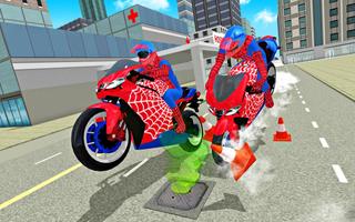 Super Hero Auto Motor Bike - Crazy Thrill Riding capture d'écran 3