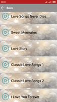 1 Schermata Best Love Songs MP3 Sweet Memories
