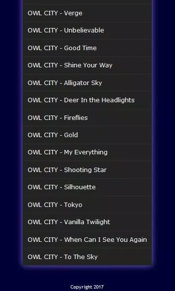 Owl City - Mp3 APK pour Android Télécharger