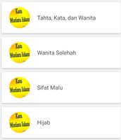 برنامه‌نما Kata Bijak Mutiara Islam "NEW" عکس از صفحه