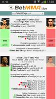 Free Betting Tips on MMA โปสเตอร์