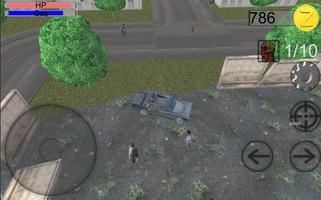 Rusty car agaist zombies 3D capture d'écran 3