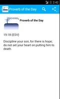 Daily Bible Proverbs of Wisdom screenshot 1