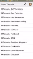 Learn Teradata Full captura de pantalla 1