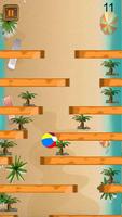 Beach Ball Roll - Palm tree Terrain fun adventure-poster