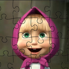 Masha Puzzle App with Bear icône