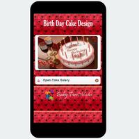 Birth Day Cake Design Affiche