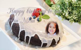 birthday cake photo frame name ảnh chụp màn hình 1