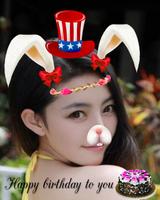 Birthday sticker photo editor Plakat