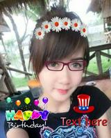 Birthday sticker photo editor syot layar 1