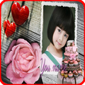 Birthday greeting photo frames