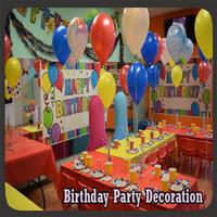 Birthday Party Decoration Affiche