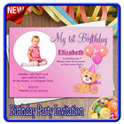 Birthday Party Invitation Card آئیکن