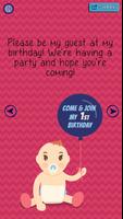 誕生日パーティー招待状 - 招待状カードメーカーアプリ スクリーンショット 3
