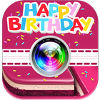 Birthday Photo Stickers & Selfie Camera أيقونة